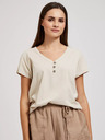 Moodo Damen-T-Shirt beige MOODO