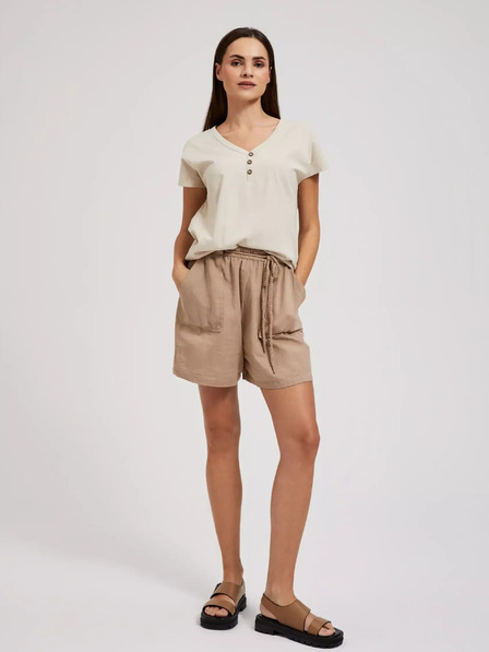 Moodo Damen-T-Shirt beige MOODO