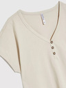 Moodo Damen-T-Shirt beige MOODO