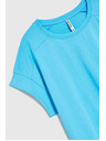 Moodo Blaues Damen-T-Shirt Moodo