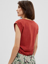 Moodo Moodo Orangefarbenes Damen-T-Shirt