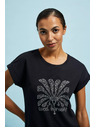 Moodo Moodo Damen T-Shirt bedruckt