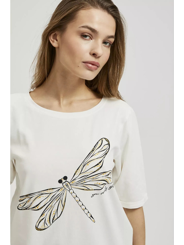 Moodo Damen-Libellen-T-Shirt Moodo