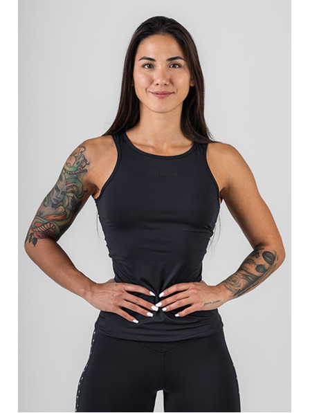 Nebbia Fitness-Tanktop MESH 444 S,schwarz