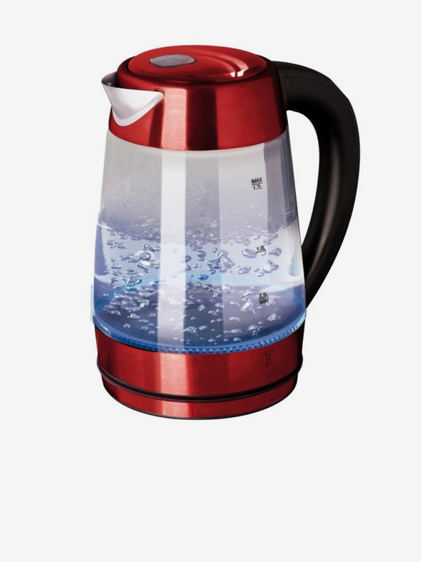 Berlingerhaus Wasserkocher 1,7 l mit Temperaturregler Burgundy Metallic Line BERLINGERHAUS