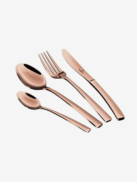 Berlingerhaus 24-teiliges Besteck-Set Edelstahl Spiegel BERLINGERHAUS Rosegold Metallic Line