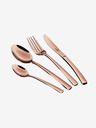 Berlingerhaus 24-teiliges Besteck-Set Edelstahl Spiegel BERLINGERHAUS Rosegold Metallic Line