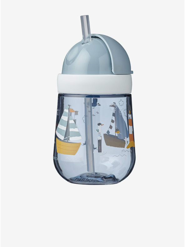 Mepal Hellblauer Mepal Mio Kindertrainingsbecher mit Strohhalm (300 ml)