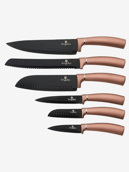 Berlingerhaus BERLINGERHAUS Rosegold Metallic Line Set mit sechs Messern mit Antihaftbeschichtung