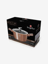 Berlingerhaus Kochtopf mit Marmoroberfläche und Deckel 24 cm Rosegold Metallic Line BERLINGERHAUS