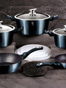 Berlingerhaus 13er-Set Aquamarin Metallic Line BERLINGERHAUS Geschirr mit Marmoroberfläche