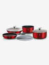 Berlingerhaus Kochgeschirr-Set mit abnehmbarem Griff 9-teilig Burgundy Metallic Line BERLINGERHAUS