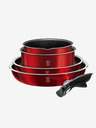 Berlingerhaus Kochgeschirr-Set mit abnehmbarem Griff 9-teilig Burgundy Metallic Line BERLINGERHAUS