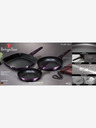 Berlingerhaus Grillpfanne mit Titanium-Oberfläche 3er Set Purple Eclipse Collection BERLINGERHAUS