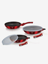 Berlingerhaus Bratpfanne mit abnehmbarem Griff 5er Set Burgundy Metallic Line BERLINGERHAUS