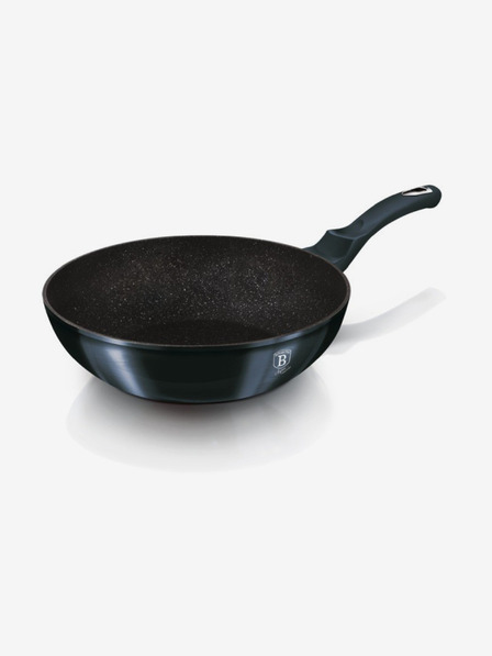 Berlingerhaus Wok-Pfanne mit Marmoroberfläche 28 cm BERLINGERHAUS Metallic Line Aquamarine Edition
