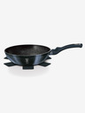 Berlingerhaus Wok-Pfanne mit Marmoroberfläche 28 cm BERLINGERHAUS Metallic Line Aquamarine Edition