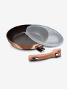 Berlingerhaus Pfanne mit abnehmbarem Griff + Deckel 28 cm Rosegold Metallic Line BERLINGERHAUS