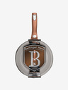 Berlingerhaus Pfanne mit abnehmbarem Griff + Deckel 28 cm Rosegold Metallic Line BERLINGERHAUS