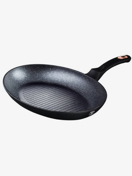 Berlingerhaus Fisch- und Steakpfanne mit Marmoroberfläche 35 cm Black Rose Collection BERLINGERHAUS