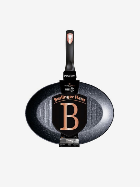 Berlingerhaus Fisch- und Steakpfanne mit Marmoroberfläche 35 cm Black Rose Collection BERLINGERHAUS