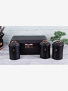 Berlingerhaus Brot- und Lebensmitteldosenset 4-teilig Black Rose Collection BERLINGERHAUS