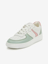 Richter Grün-weiße Richter Leder-Sneakers für Mädchen