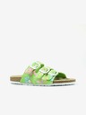 Richter Grüne geblümte Richter-Slipper für Mädchen