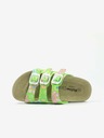 Richter Grüne geblümte Richter-Slipper für Mädchen