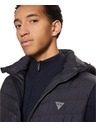 Guess Jeans Herren blaue Weste mit Kapuze Guess Jeans