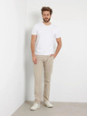 Guess Jeans Herren Weißes Slim Fit T-Shirt G011 Small Triangle Logo Guess Jeans