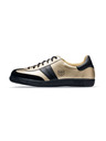 BOTAS *** Damen Ledersneaker / Turnschuhe schwarz-gold Botas Iconic Victory 76