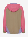 The Jogg Concept Beigefarbene und rosafarbene leichte Damen-Sämischjacke The Jogg Concept
