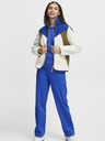 The Jogg Concept Cremefarbene und blaue Damenjacke The Jogg Concept