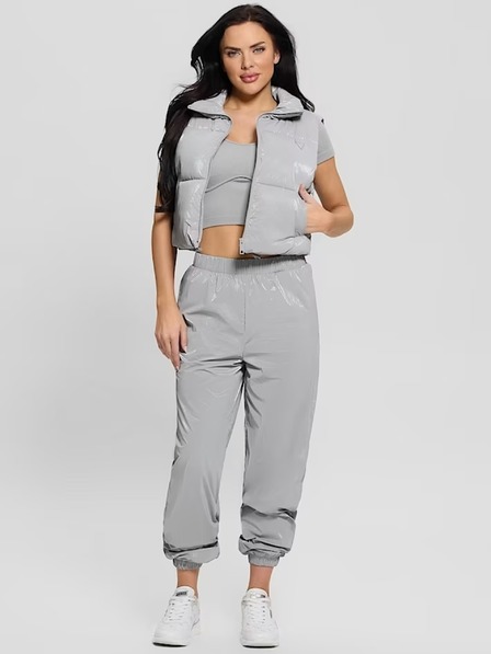Guess Jeans Damen Graue Sportweste Guess Jeans