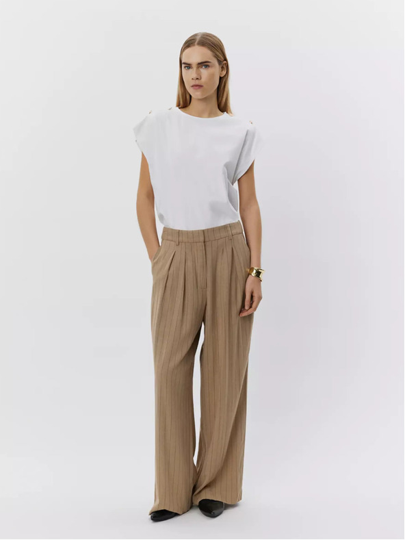 Sofie Schnoor Braune gestreifte Damenhose Sofie Schnoor