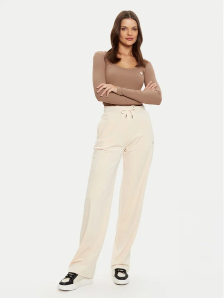 Guess Jeans Damen braune Bluse Regular Fit Guess Jeans