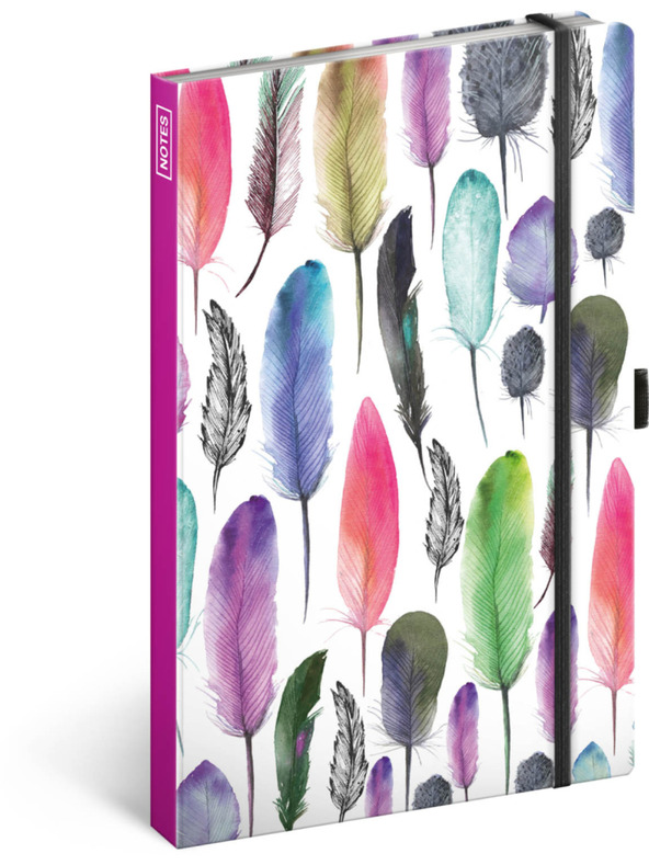 NOTIQUE NOTIQUE Notes Federn, liniert, 13 x 21 cm