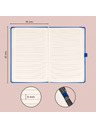 NOTIQUE NOTIQUE-Notizen Aprint, blau, gefüttert, 15 x 21 cm