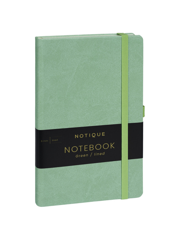 NOTIQUE NOTIQUE Notes Grün, liniert, 13 x 21 cm