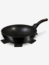 Berlingerhaus Wokpfanne mit Marmoroberfläche BERLINGERHAUS Black Rose Collection (28 cm)