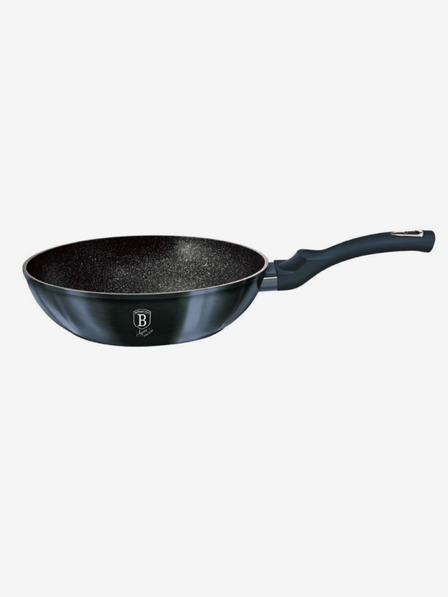 Berlingerhaus Wok-Pfanne mit Marmoroberfläche 30 cm BERLINGERHAUS Metallic Line Aquamarine Edition