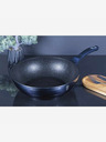 Berlingerhaus Wok-Pfanne mit Marmoroberfläche 30 cm BERLINGERHAUS Metallic Line Aquamarine Edition