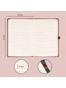NOTIQUE NOTIQUE-Notizen Aprint Neo, weinrot, gefüttert, 15 x 21 cm