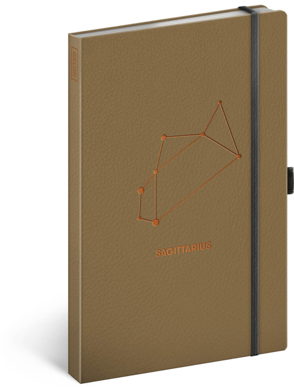 NOTIQUE NOTIQUE Notes Tierkreiszeichen Schütze, liniert, 13 x 21 cm