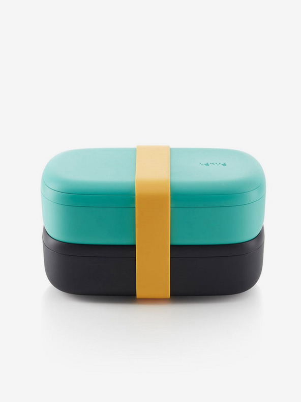 Lékué Schwarz-türkisfarbene Lunchbox Lékué LunchBox To Go (1000 ml)