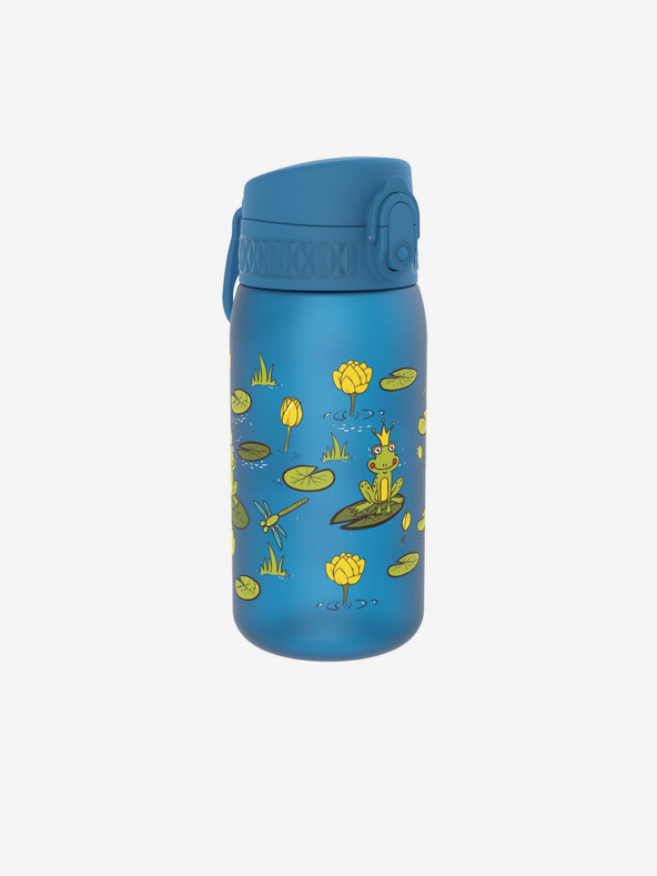 ION8 Blaue gemusterte Kinder-Flasche Ion8 Leak Proof Frog Pond (350 ml)