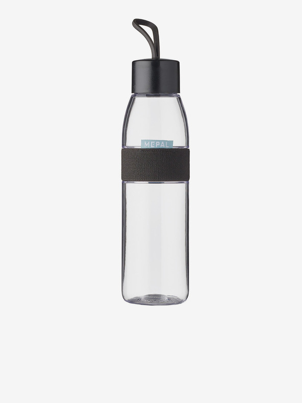 Mepal Transparent-schwarze Flasche Mepal Ellipse Nordic Black (500 ml)
