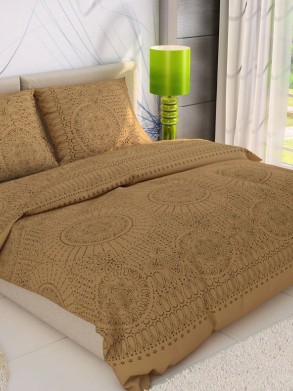 Kvalitex French Cotton Bedding DELUX 240x200, 70x90cm MERIT gold