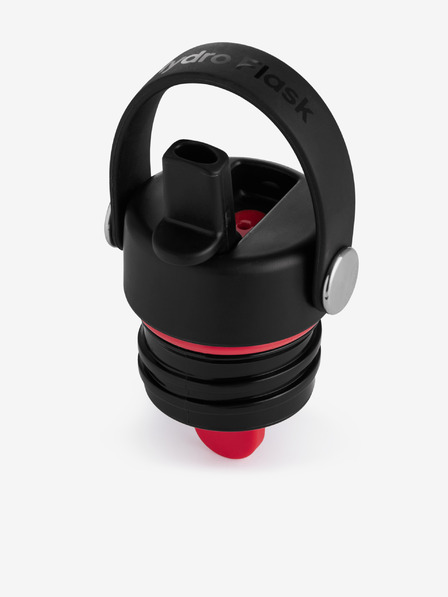 Hydro Flask Schwarzer Ersatz-Deckel mit Strohhalm für Edelstahl-Thermoflasche Hydro Flask Standard Mouth Flex Cap